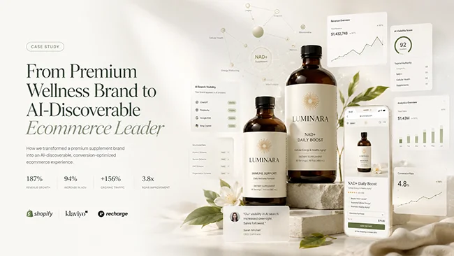 From storefront to conversion engine: a wellness brand’s ecommerce transformation From storefront to conversion engine: a wellness brand’s ecommerce transformation