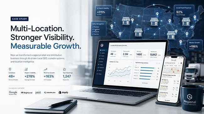 From directory to growth platform: modernizing a 32-location retail & distribution network From directory to growth platform: modernizing a 32-location retail & distribution network