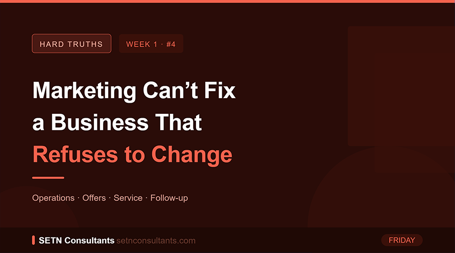 Marketing Can't Fix a Business That Refuses to Change