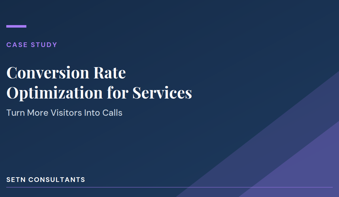 Conversion Rate Optimization for Service Businesses