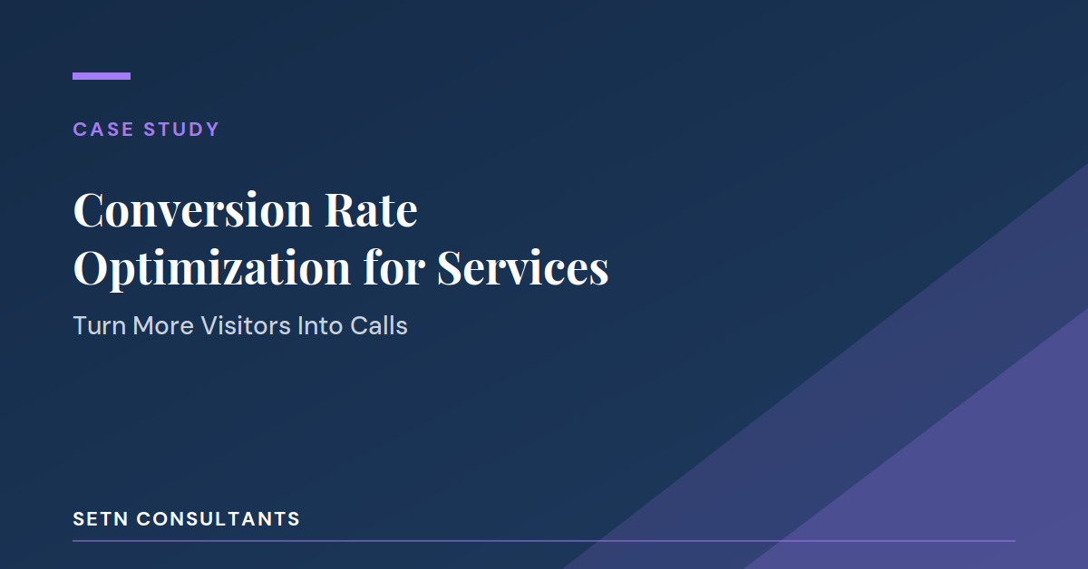 Conversion Rate Optimization for Service Businesses