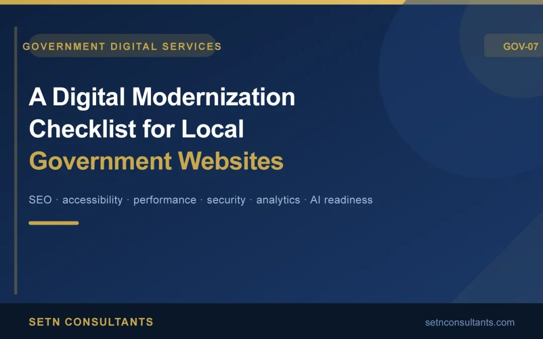 A Digital Modernization Checklist for Local Government Websites